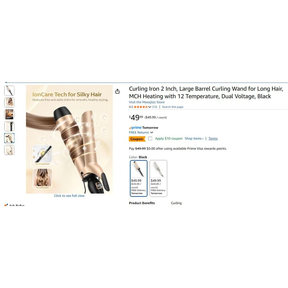 2inch barrel curling iron